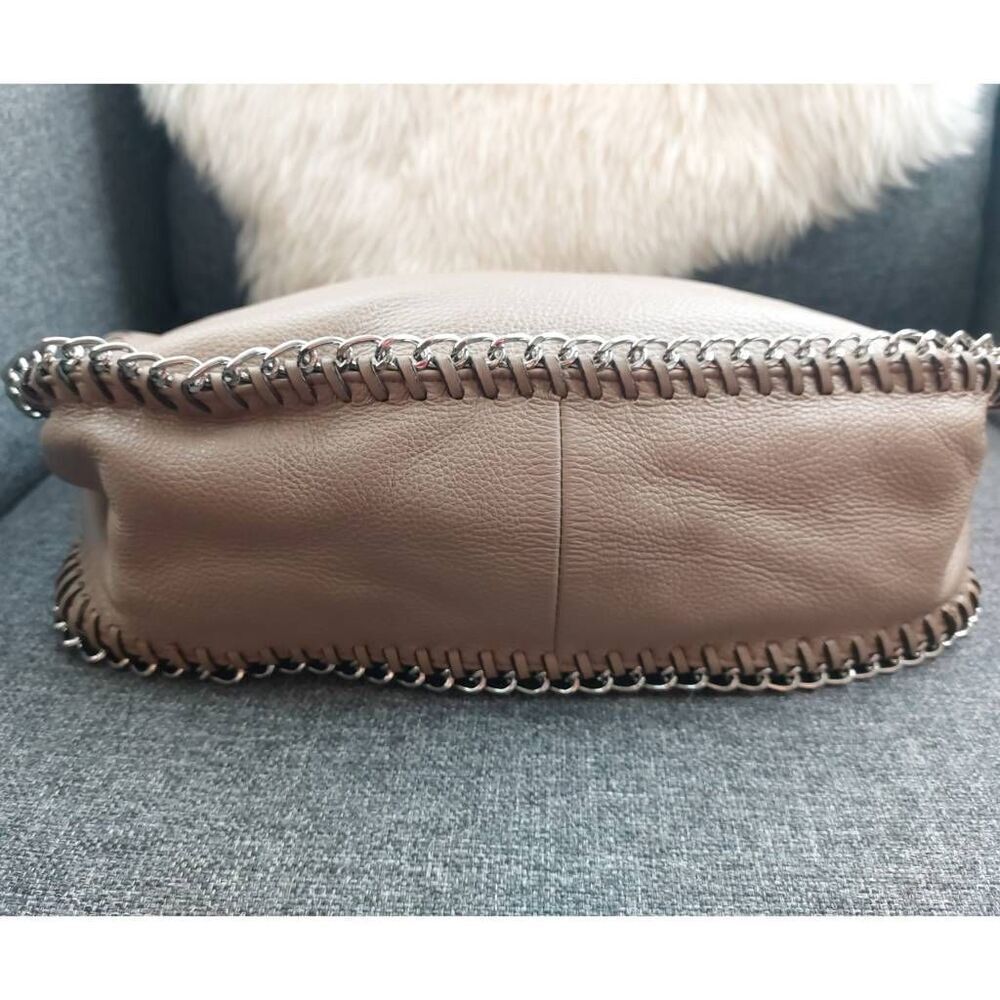 Michael Kors Chelsea Large Shoulder Bag | Dark Dune Leather Chain Detail Tote - Picture 7 of 15
